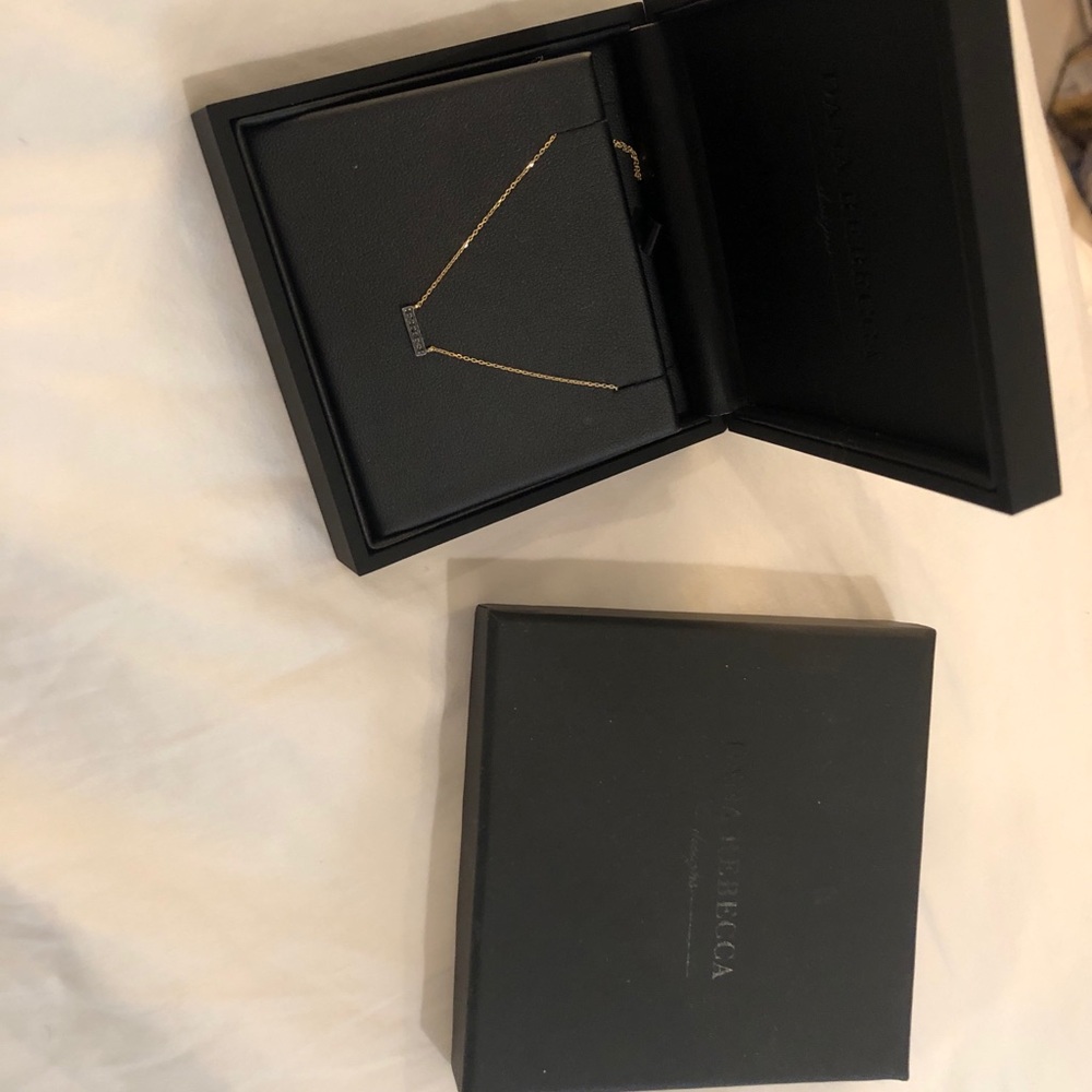 Dana Rebecca Slyvie Rose Diamond Bar necklace